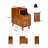 Multi-Functional Cat Side Table With Pet House