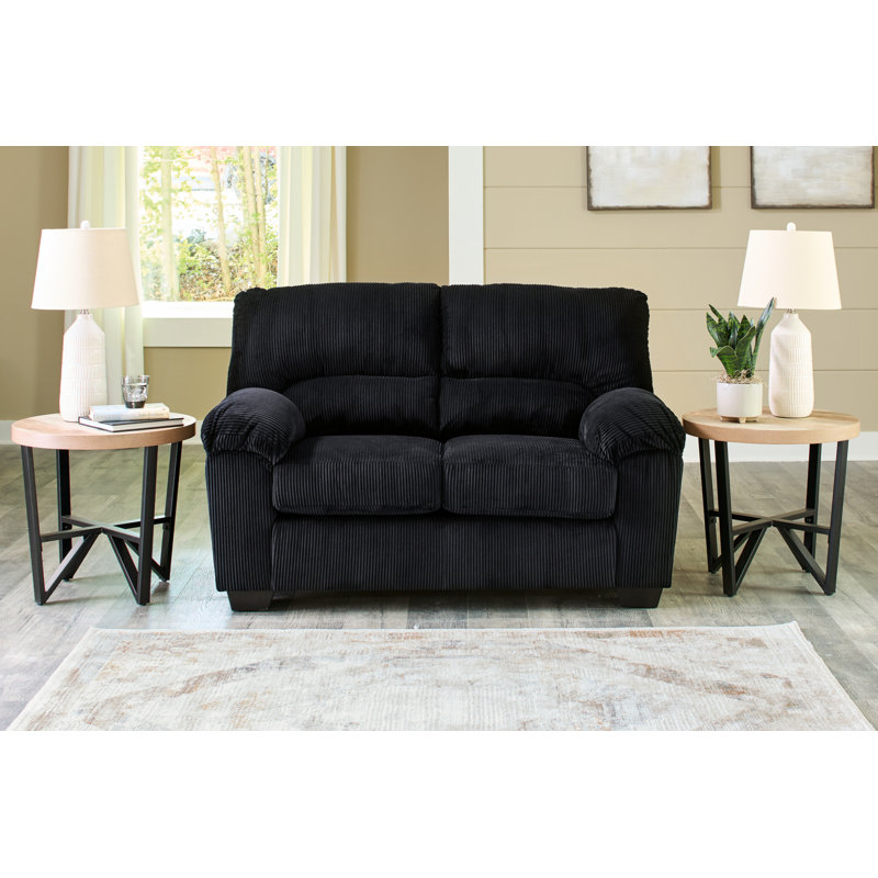 Castanon Loveseat, Black