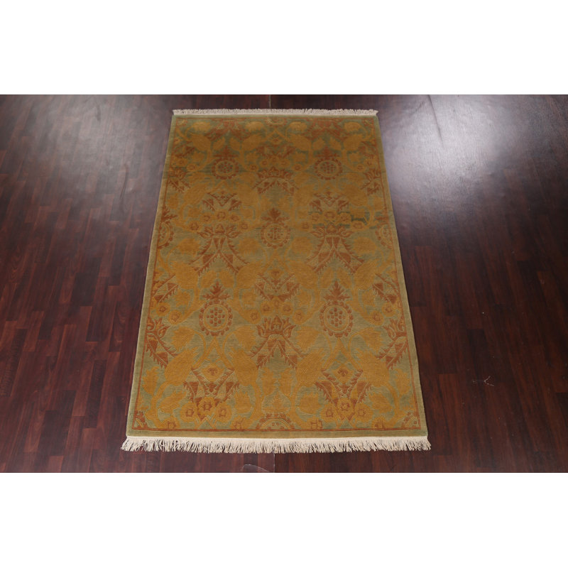 Tapis népalais à teinture végétale noué à la main 6 x 9