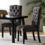 Chaises grises foncées Kd (2 pièces) - Confortables pour les repas de longue durée (gris), rehaussent votre maison