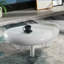 Table de bout blanche ultrabrillante