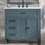Meuble-lavabo élégant avec lavabo intégré, panneau de fibres à densité moyenne durable, rangement spacieux et élégant pour les salles de bain modernes.-447448440-447448446