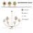 Roverta 6-Light Dimmable Chandelier with Adjustable Length-753179264