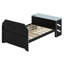 Lit de jour en bois avec couchette, bureau et port USB-425608149