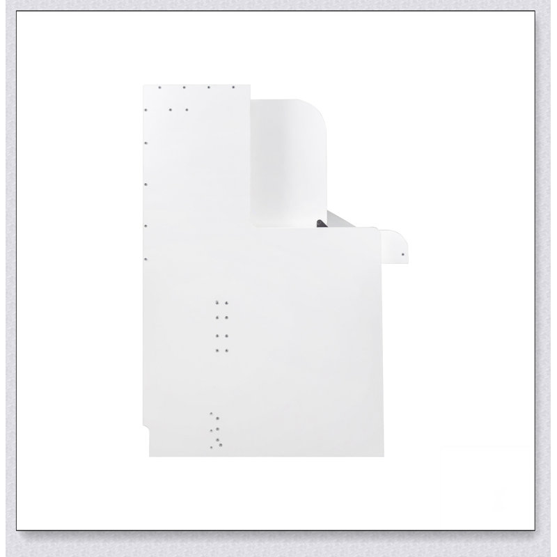 Lit simple extra-long blanc