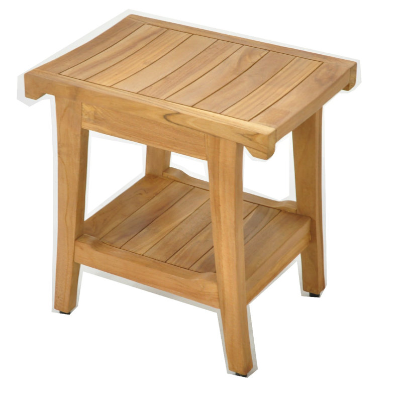 Whitley 18'' W Teak Shower Bench