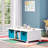RiverRidge Kids 2pc Fabric Collapsible Storage Cube Organizers with Handles for Playroom Organization - Turquoise-209545391