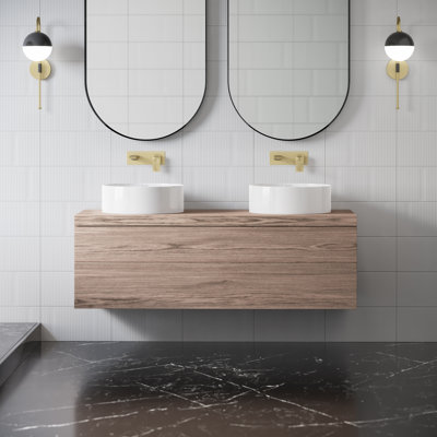 Lavabo de salle de bain vasque ronde Beau 16,5 "