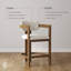 Tabouret de bar Arik Boucle Barrel-121931513