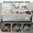 Kaiya 96" W x 24" D x 33.5" H Stainless Steel Utility Sink with Cabinet – Heavy-Duty Commercial Kitchen & Restaurant Workstation with Waste Hole & Large Storage-1963730857