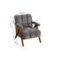 Fauteuil d'appoint Mid-Century 30 po-526147511