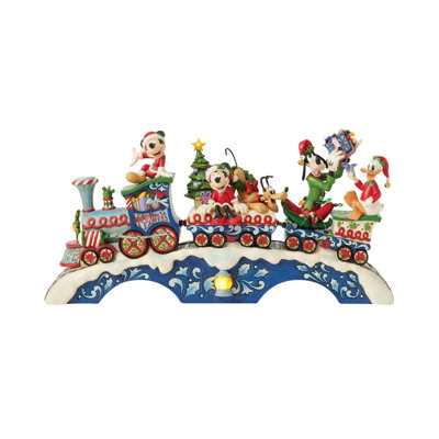 Figurine 8,64 pouces Disney Traditions par Jim Shore Mickey Mouse and Friends Train