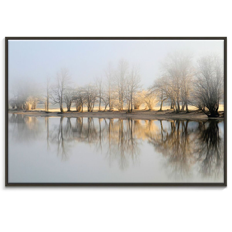 January Morning by Photographers Lane - No Frame Print on Canvas, Black Floater Frame, 51cm H x 76cm W