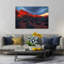Dramatic Red Arch Sunset Colorful Dramatic Abstract Landscape Nature Wall Art Print 1 Piece Wrapped Canvas Wall Art-1969653406