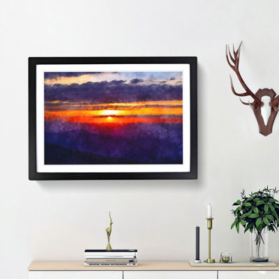 Cloudy Sunset - Picture Frame Graphic Art Print
