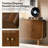 Alee 58'' Wide Mid-Century Modern Curved Design 4-Door Sideboard with Adjustable Shelves and Cable Management-919671072
