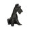 Henry Dog Statue- Black