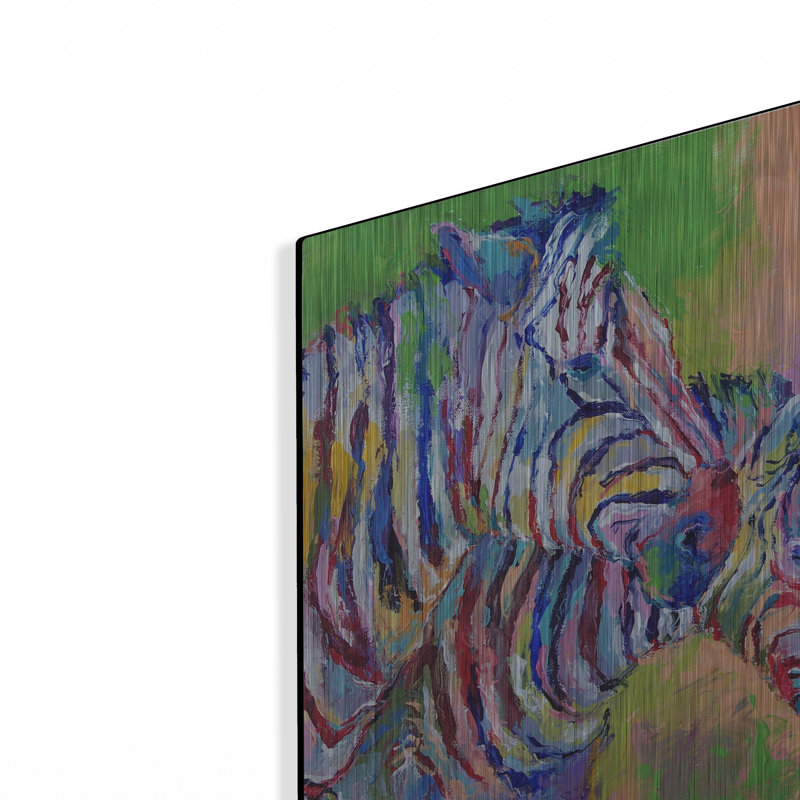 "Zèbre" par Richard Wallich, H 16 po x l 12 po
