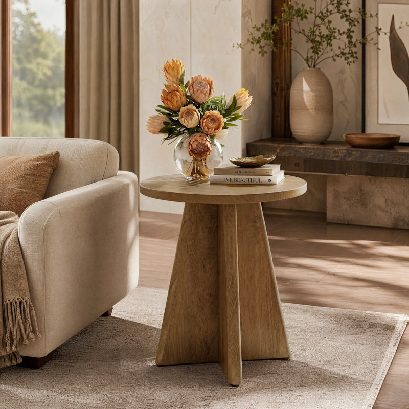 Table de chevet ronde 19,7 po, Simple