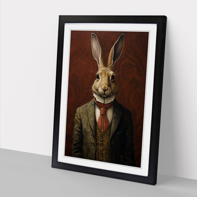 Hare Minimalism - Framed Print
