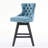 Swivel Velvet Bar Stools Set Of 2，Counter Height Bar Stools With Backs And Wood Legs Home Bar Kitchen Island Pub Restaurant For Home Bar Kitchen Island Pub Restaurant-222284953