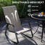 Solace Modern Rocking Garden Chairs With Quick-Drying Seats And Steel Frames-353073729