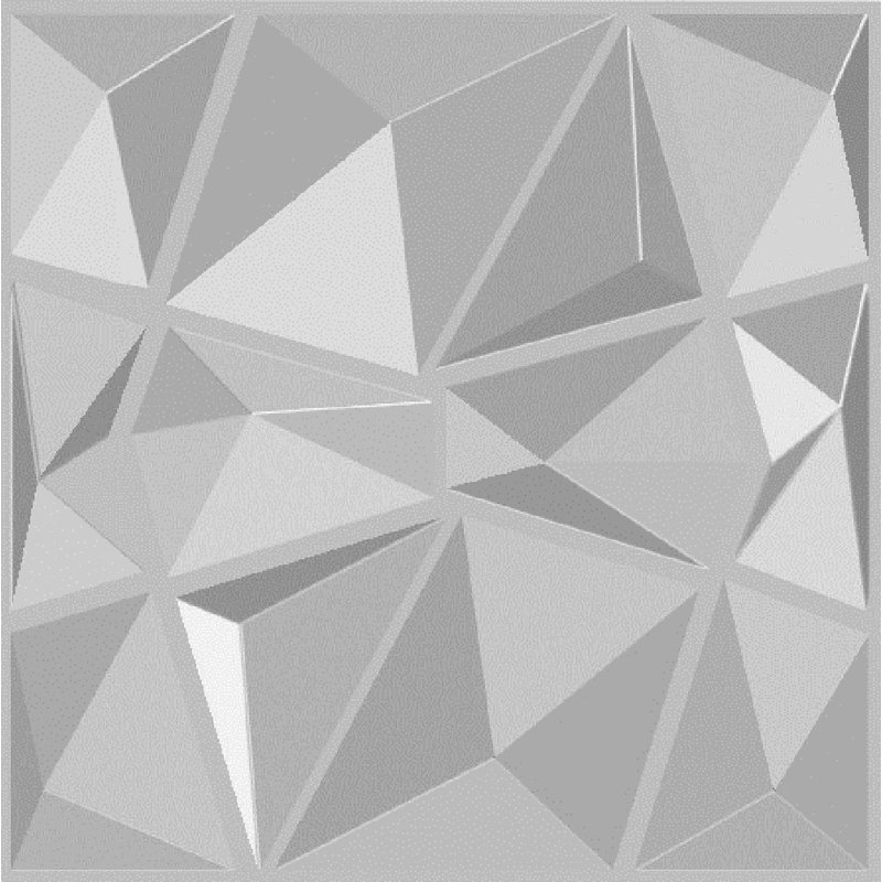 50.04cm x 50.04cm Wood Tile in White