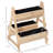 Outsunny 3 Tier Verctial Raised Garden Bed, Wooden Elevated Planter Box with Fabric Liner