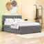 Lit plateforme double rembourré avec lit gigogne simple et lumières DEL Teddy-1126294851
