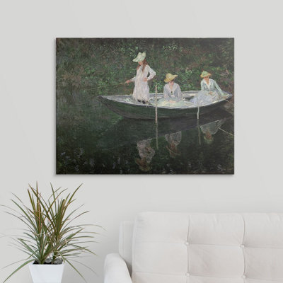 Claude " The Boat At Giverny, C.1887 " by Claude Monet