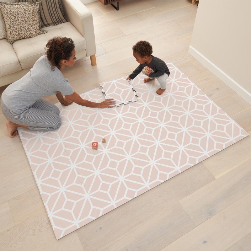 Tutti Bambini 24 Piece Puzzle Playmat, Blush Rose