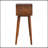 Curved Chestnut Console Table, Solid Wood-1293079585