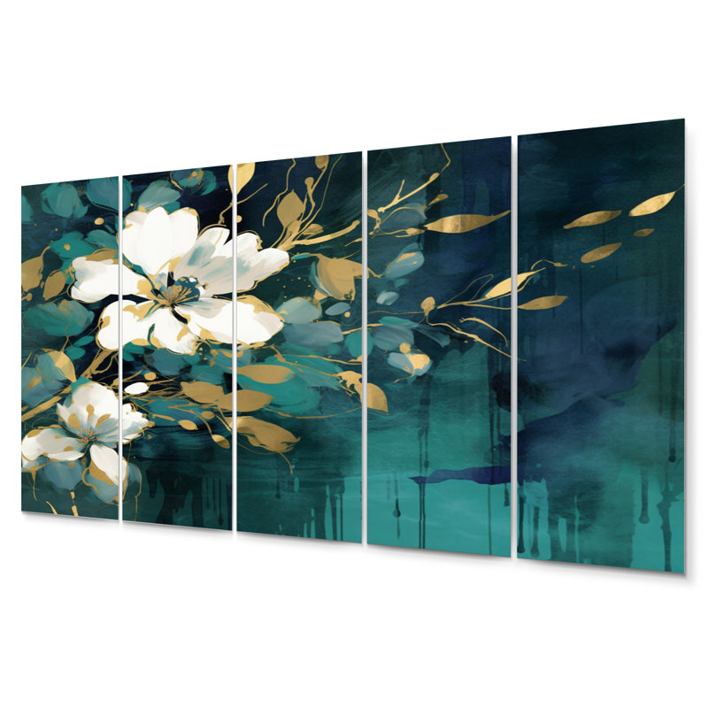 Glam Plants & Flowers Wall Decor on Metal