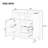 Keyashia 30 " W Freestanding Standard 1 Single Vanity Bathroom Vanity With Ceramic Top-867491522