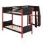 Lit superposé en L avec lit mezzanine pour jouer