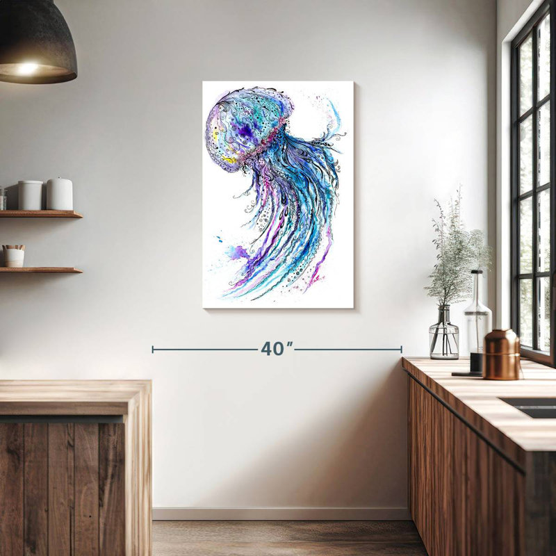 Brampt Vibrant Jellyfish, 36" H x 24" W
