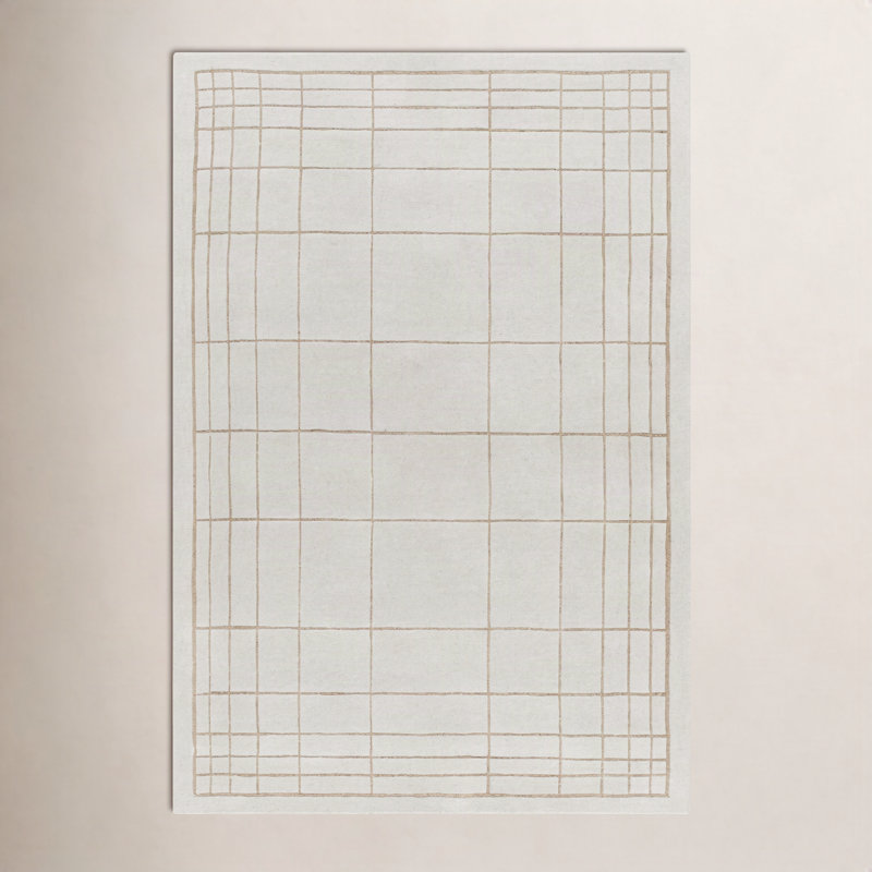 Mallory Gray Hand Tufted Area Rug, Rectangle 8' x 10'