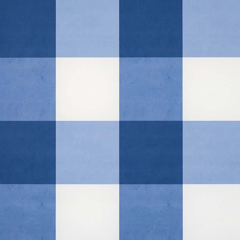 Grand papier peint à carreaux Willa, Bleu marine