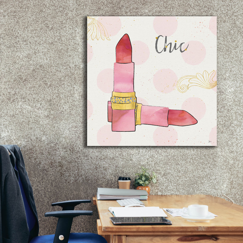 Art mural sur toile House of Hampton® «Fashion Blooms III Pink» par Jess Aiken, H 37 po x l 37 po x P 1,5 po