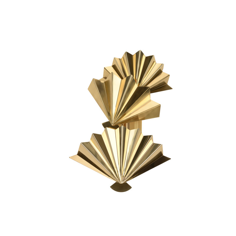 Solid Brass Flush Mounted Sconce