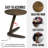 C-shaped coffee table, side table, under-sofa table, TV tray, laptop table, small area table, dark walnut coffee table, living room furniture, portable coffee table, modern side table