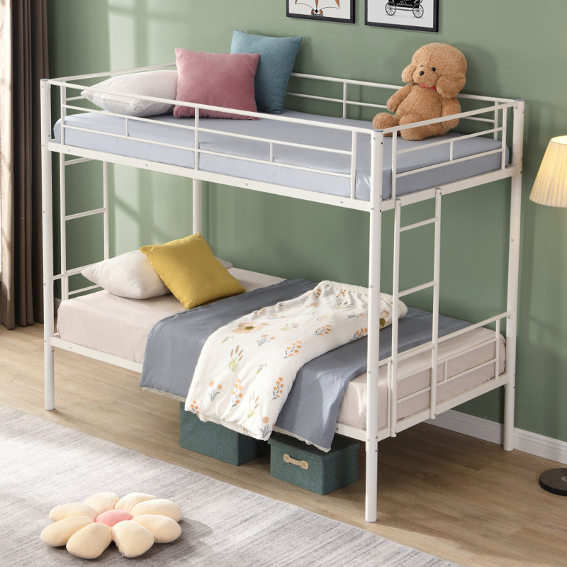 METAL BUNK BED, White