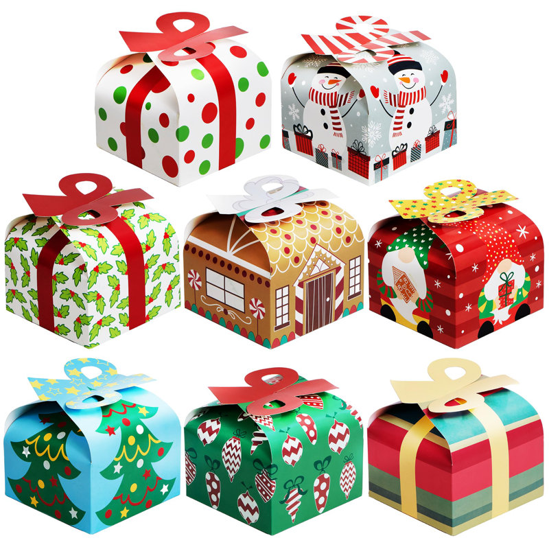 Boîtes-cadeaux de Noël - 24 motifs assortis