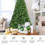 Sapin de Noël artificiel articulé de 1,8/2,3/2,7 m avec support en métal, 1346 branches-564032170