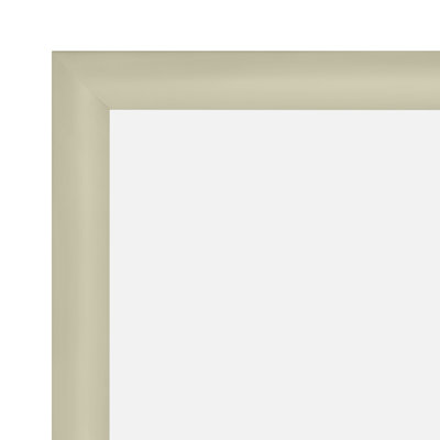 Cadre en aluminium Snapezo crème 36 x 48 Snap Premium Series, chargement frontal, affiche en aluminium