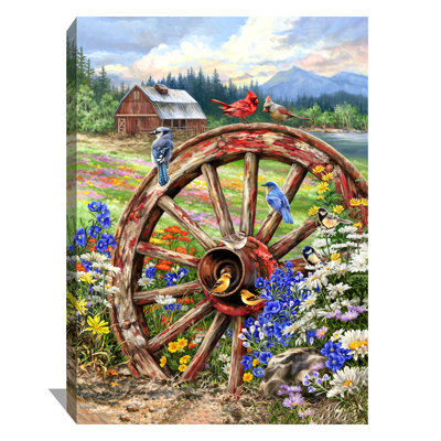 The Wagon Wheel Canvas Wall Art LG