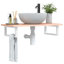 Arpie 80cm Solid Wood Bathroom Vanity Top