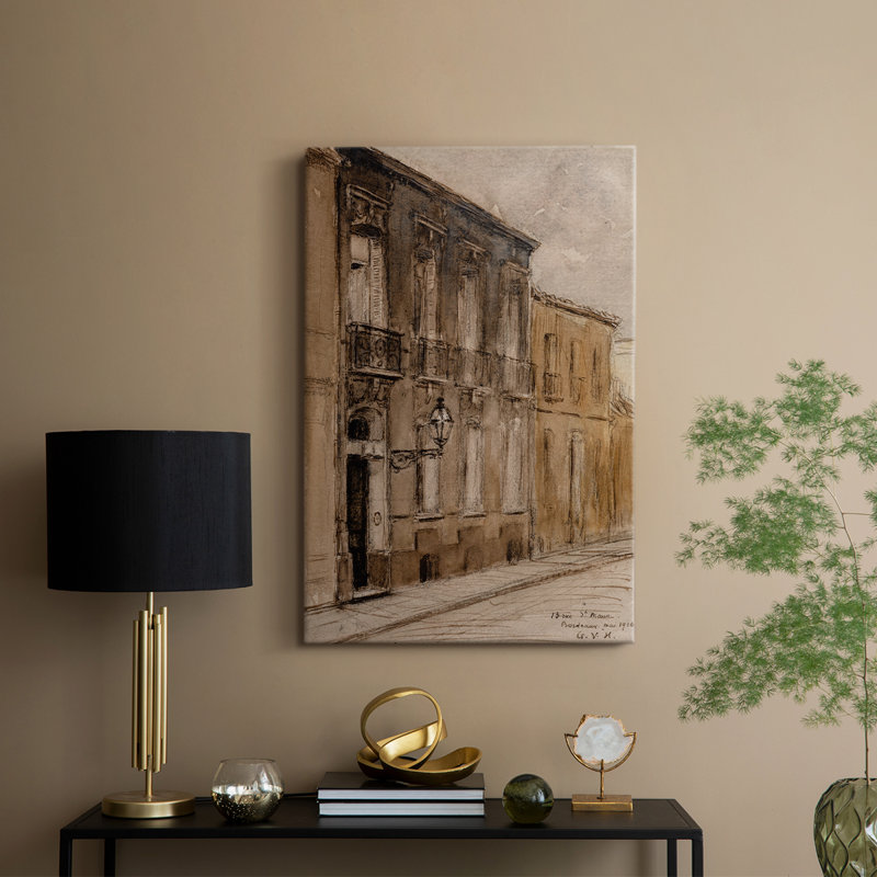Paysage rétro CCLVI - galerie Cavas, H 18 po x l 12 po