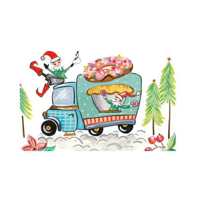 Donut elves 1 Piece Wrapped Canvas Painting