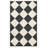 Damier Black and Cream Checkered Washable Indoor/Outdoor Area Rug-51766485